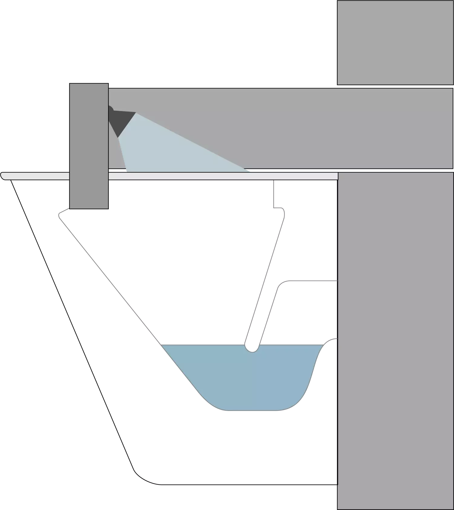 RM LINE Italy - Scopino WC in silicone flessibile autopulente con dispenser  disinfettante antibatterico integrato. Spazzolone da toilette appendibile :  : Casa e cucina