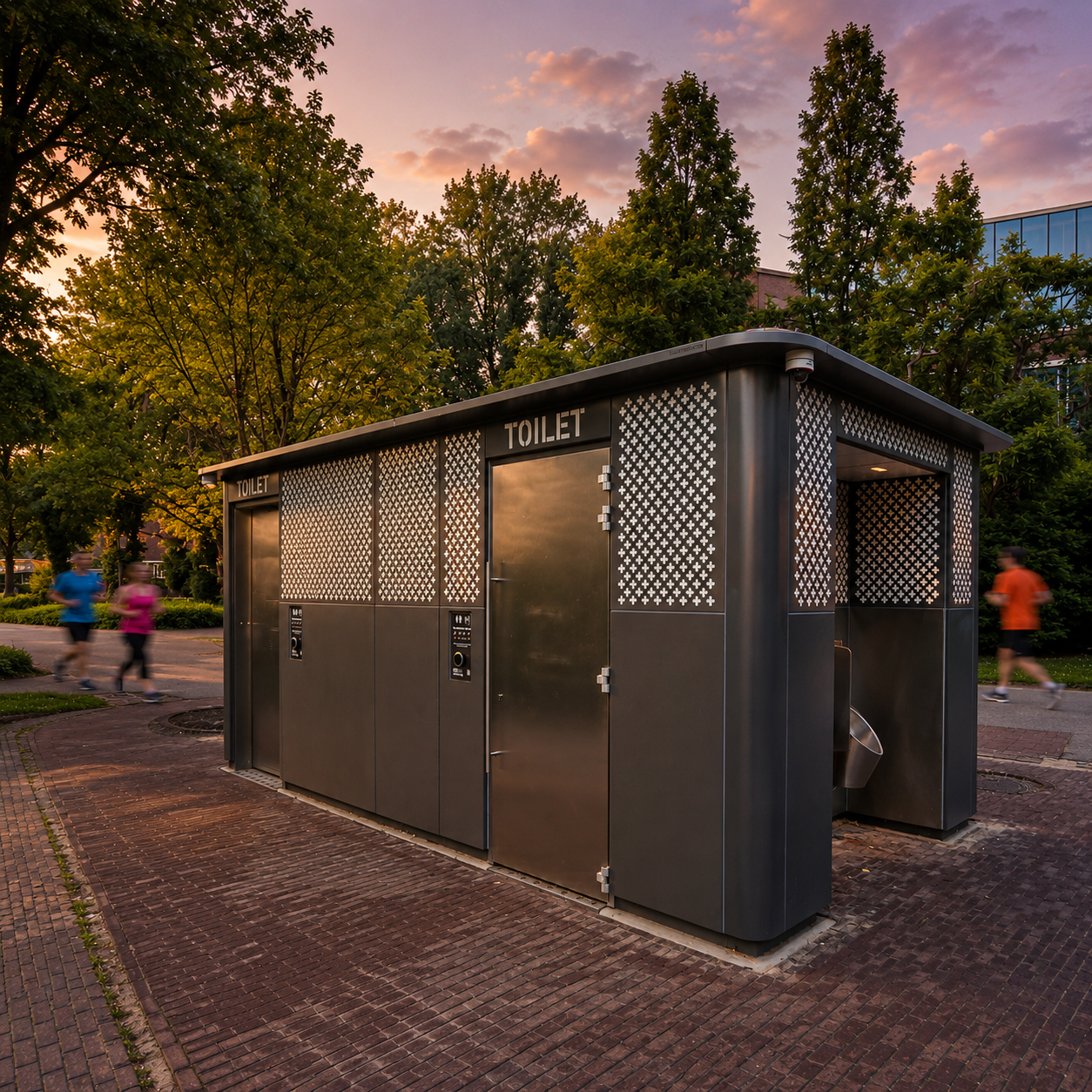 Openbaar toilet in het Oosterpark in Amsterdam
