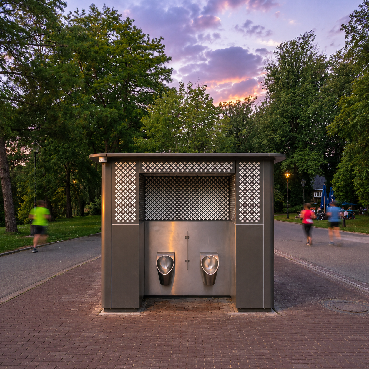 Het draaiende toilet in het Oosterpark in Amsterdam
